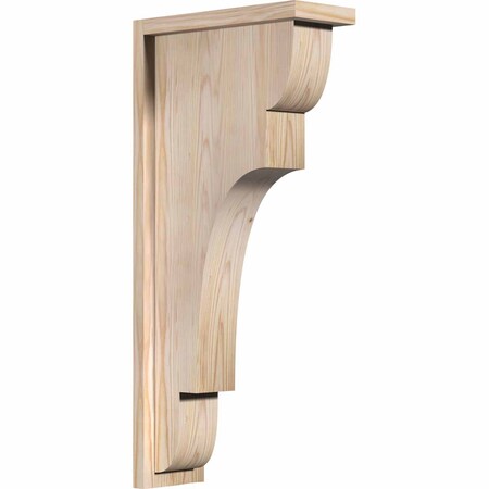 Ekena Millwork New Brighton Smooth Corbel w/Backplate, Douglas Fir, 5 1/2"W x 14"D x 30"H COR06X14X30NEB01SDF